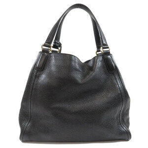 Gucci Soho Tote Shoulder Bag Black Leather